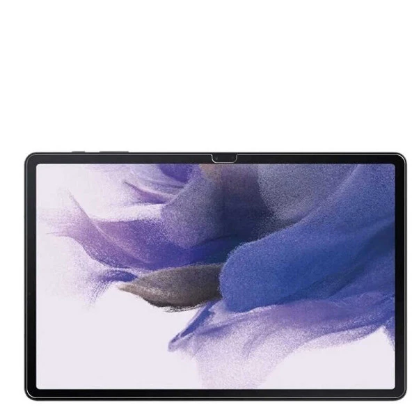 Galaxy Tab S7 FE LTE (T737-T736-T733-T730)  Tablet Temperli Cam Ekran Koruyucu - Resim 3