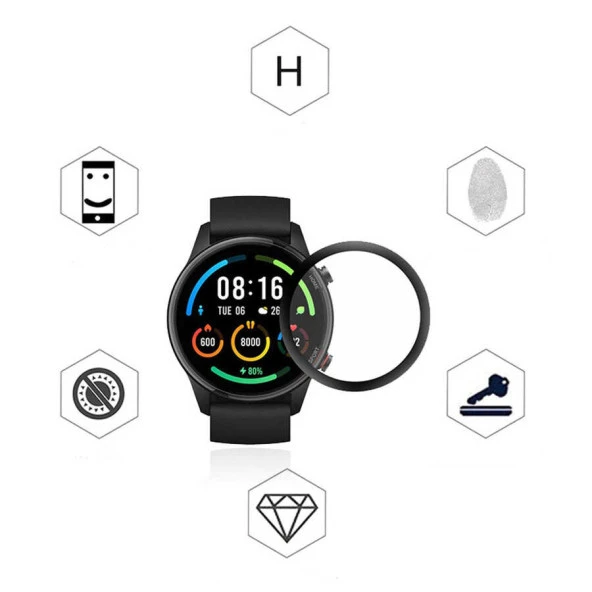 Xiaomi Mi Watch  PMMA Pet Saat Ekran Koruyucu - Resim 5