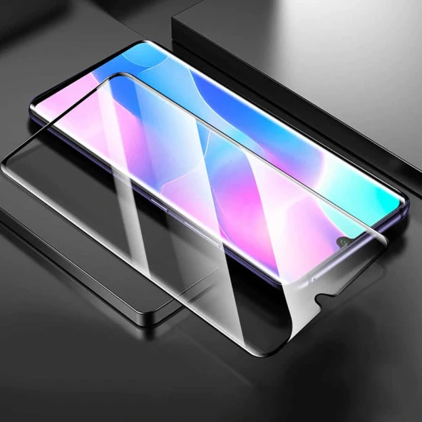 Xiaomi Mi Note 10 Lite  Full Yapışkanlı Cam Ekran Koruyucu