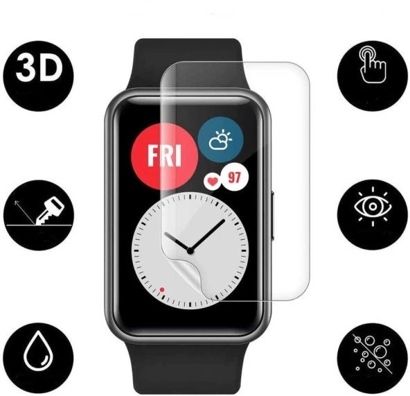 Huawei Watch Fit  Narr Tpu Body Ekran Koruyucu - Resim 5