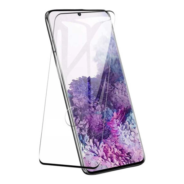 Galaxy S20 Plus  Kavisli Full Yapışkanlı Cam Ekran Koruyucu