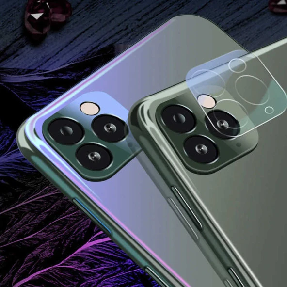 Apple iPhone 11 Pro Max  3D Full Kamera Koruyucu - 6