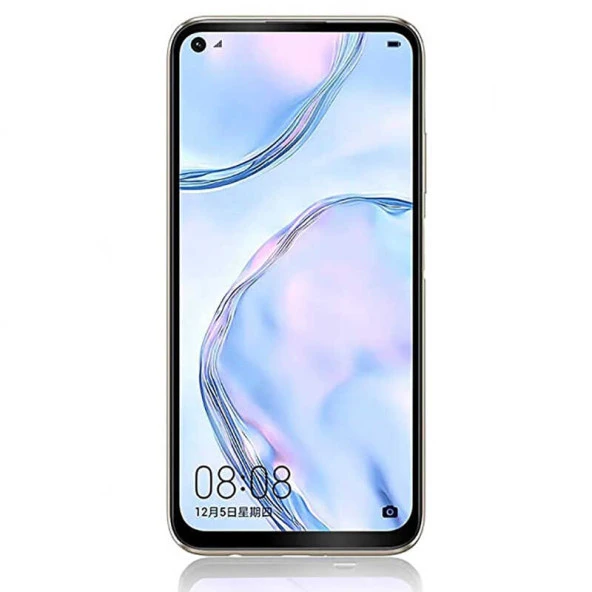 Huawei P40 Lite E  Kenarları Kırılmaya Dayanıklı Cam Ekran Koruyucu