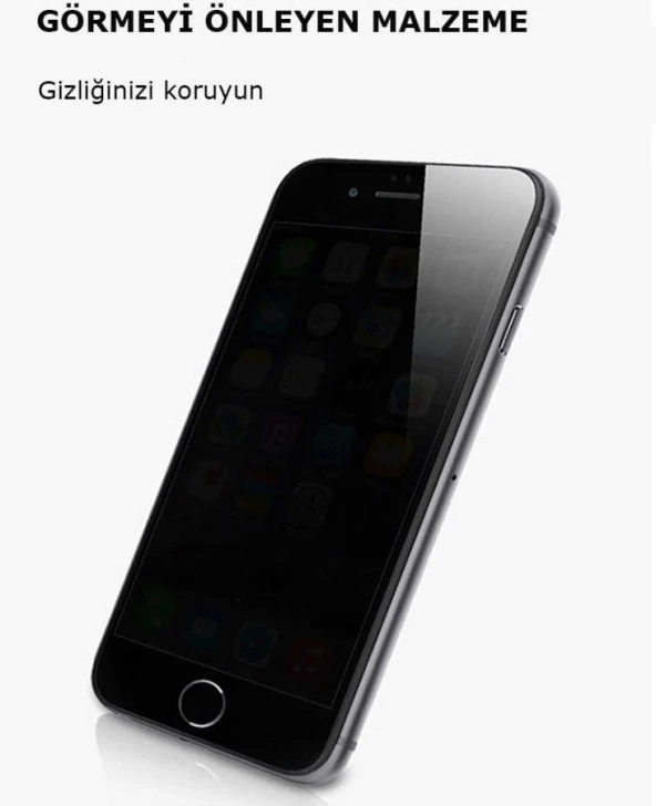 Apple iPhone 8  Kor Privacy Cam Ekran Koruyucu - 7