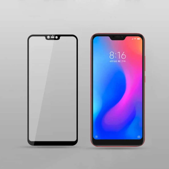 Xiaomi Redmi Note 6 Pro  Kenarları Kırılmaya Dayanıklı Cam Ekran Koruyucu - Resim 2