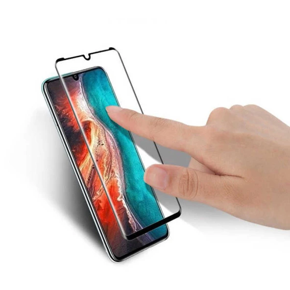 Huawei P30  Kenarları Kırılmaya Dayanıklı Cam Ekran Koruyucu - Resim 4