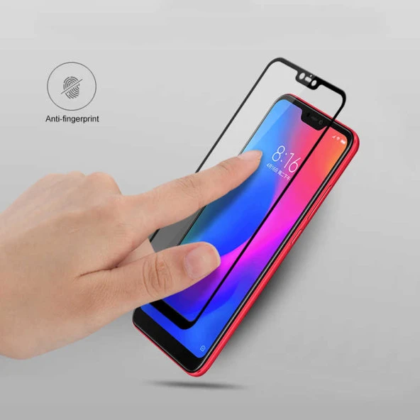 Xiaomi Redmi Note 6 Pro  Kenarları Kırılmaya Dayanıklı Cam Ekran Koruyucu - Resim 4