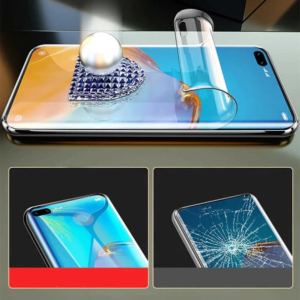 Oppo Reno 3 Pro 5G  Süper Pet Ekran Koruyucu Jelatin - Resim 4