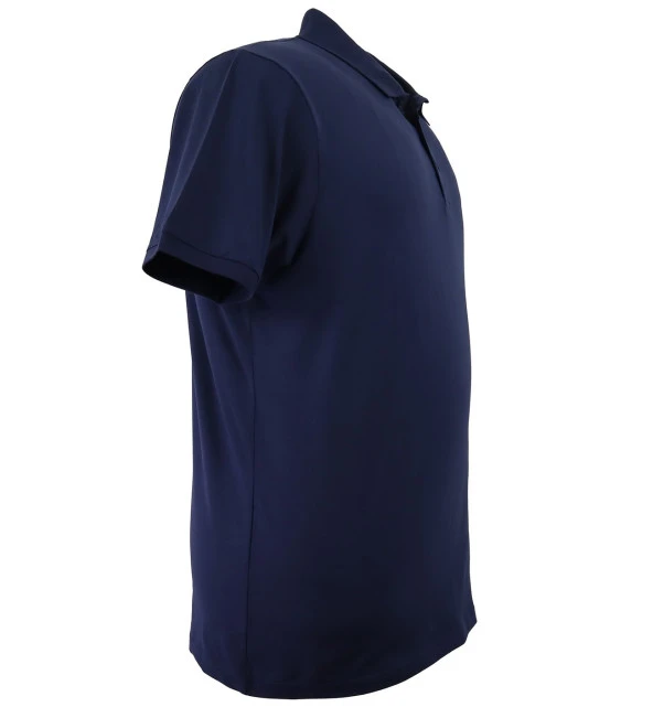 Büyük Beden Erkek Tişört Polo Yaka Düz Pike Lacivert - 2