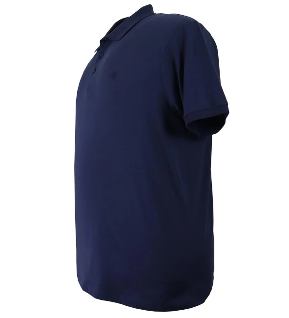 Büyük Beden Erkek Tişört Polo Yaka Düz Pike Lacivert - 3
