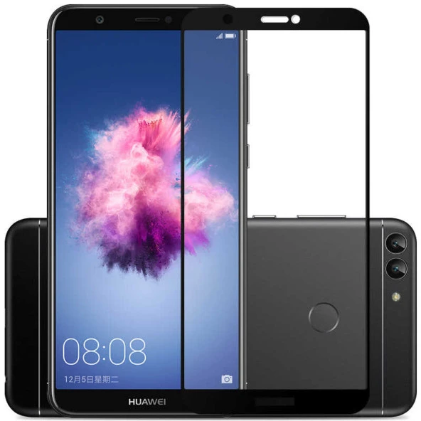 Huawei P Smart  Kenarları Kırılmaya Dayanıklı Cam Ekran Koruyucu