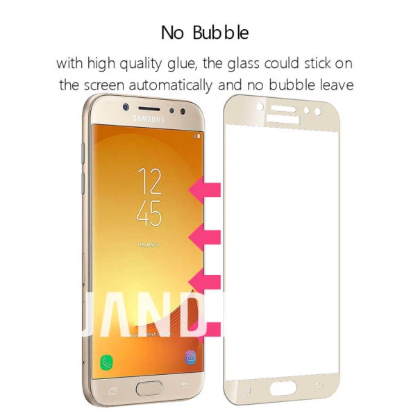 Galaxy J4  Kenarları Kırılmaya Dayanıklı Cam Ekran Koruyucu - Resim 5