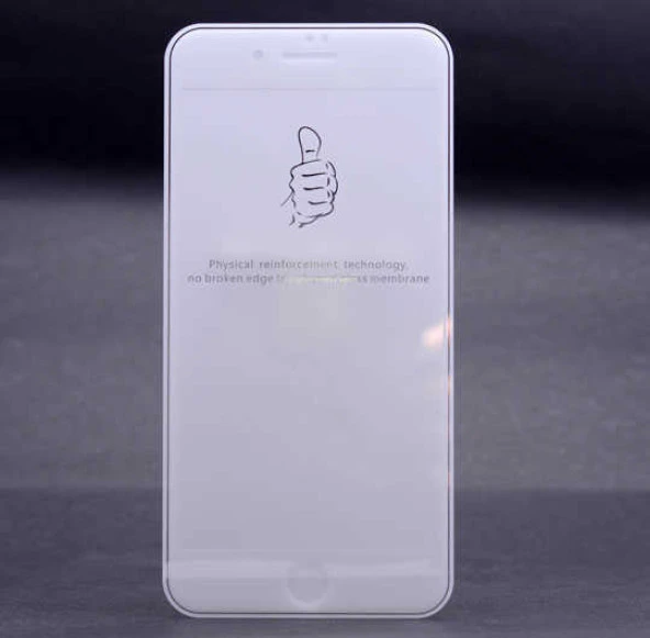 Apple iPhone 8 Plus  Kenarları Kırılmaya Dayanıklı Cam Ekran Koruyucu
