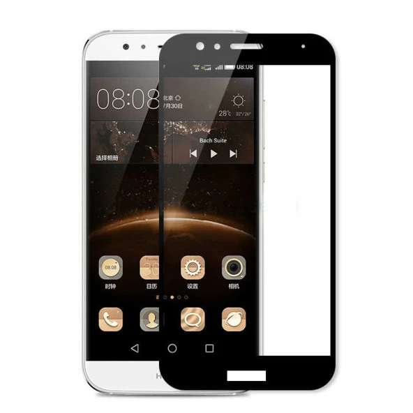 Huawei Y7 2018  Kenarları Kırılmaya Dayanıklı Cam Ekran Koruyucu - Resim 2