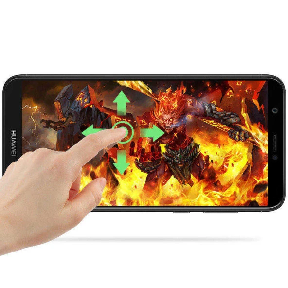 Huawei Y7 2018  Kenarları Kırılmaya Dayanıklı Cam Ekran Koruyucu - Resim 8