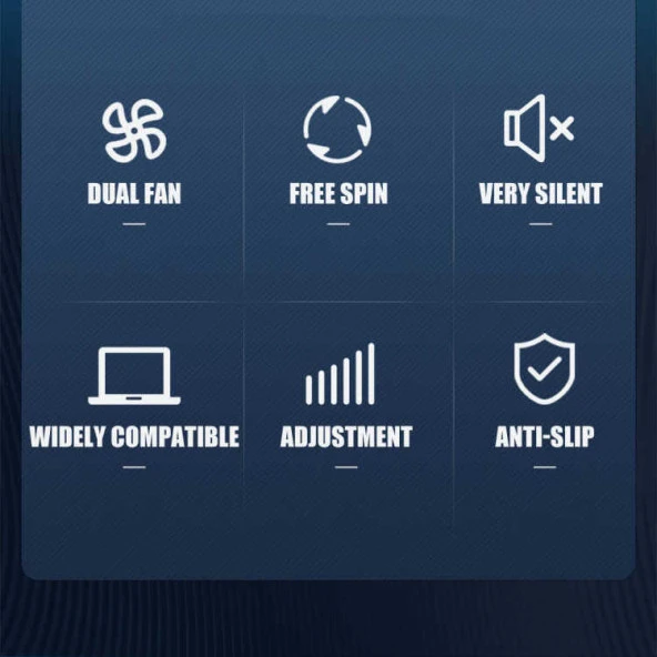 HZ-01 Soğutucu Fanlı Laptop Standı - Resim 6