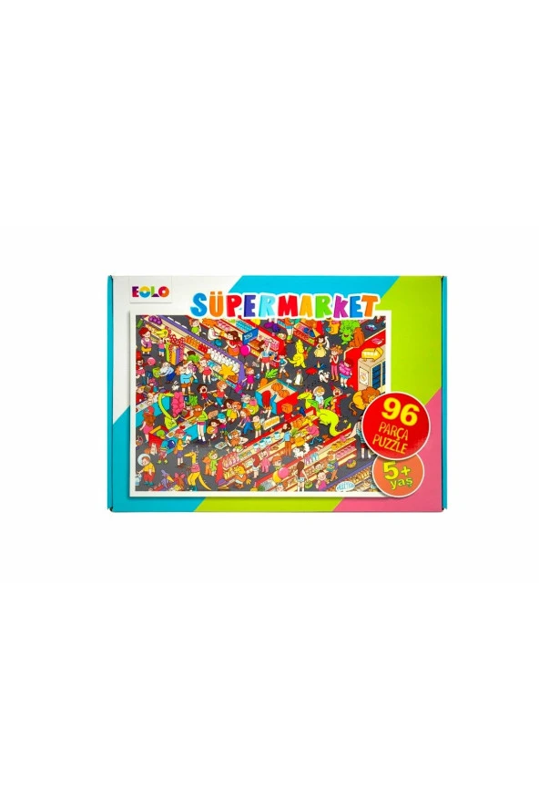 96 Parça Puzzle - Süpermarket