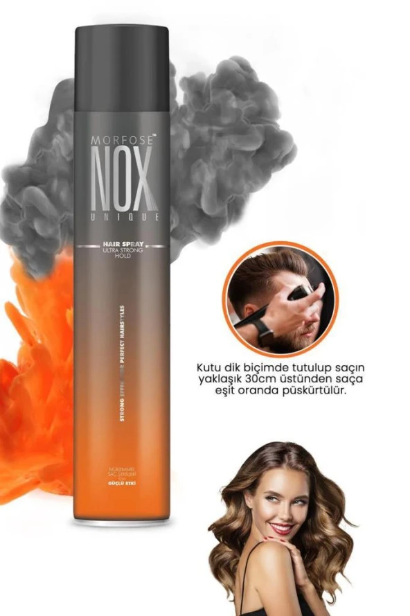 Morfose Nox Ultra Güçlü Saç Spreyi 400 Ml. Unique Hair Spray Ultra Strong Hold - 2