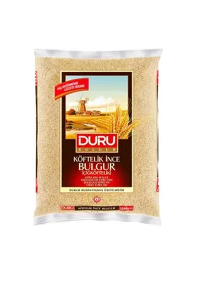 Duru Bakliyat Çiğ Köftelik Bulgur 2500 Gr