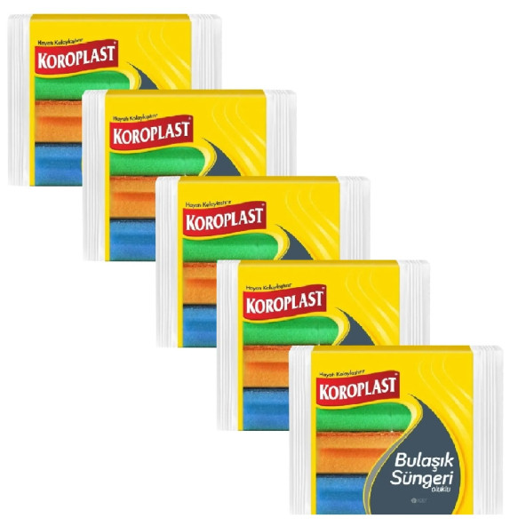 Koroplast Oluklu Bulaşık Süngeri 8 Li x 5 Paket - 2