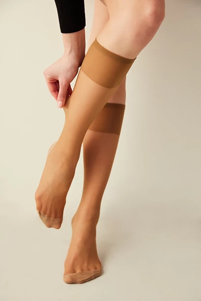 6'lı Eko PAKET -  PENTİ KONFOR Pantolon Çorabı Dizaltı Çorap Bronz - 2