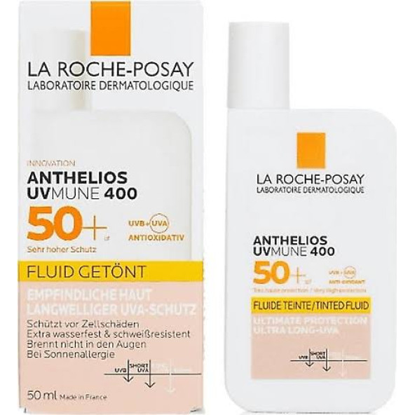 La Roche-Posay Anthelios UVmune 400 Invisible Fluid 50 Faktör Renkli Güneş Kremi 50 ml