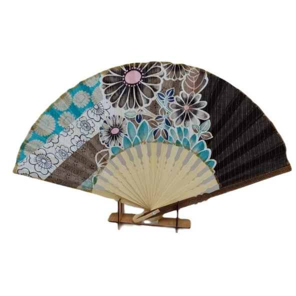 Yelpaze 3 Çeşit Yaz Fırsat Paketi Kumaş Ahşap Plastik - 3