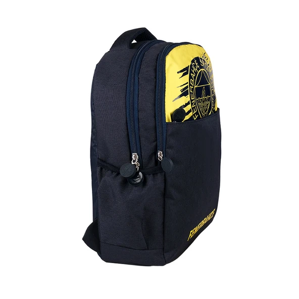 Fenerbahçe Kesik Logo Çift Gözlü Okul Çantası / 24719 - 4