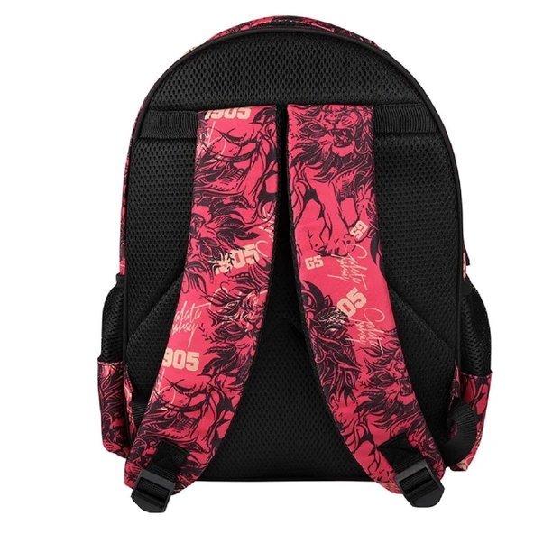 Galatasaray Parçalı Çift Gözlü Suni Deri Okul Çantası / 24544 - Resim 4