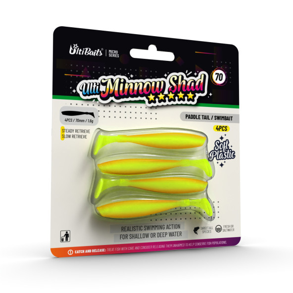 Ulti Baits Minnow Shad 70
