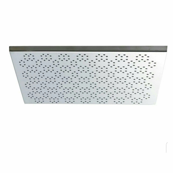 VitrA İstanbul Ankastre Duş Başlığı 35 cm Krom - Aquarain Yağmur Akışlı - Kare - tavandan