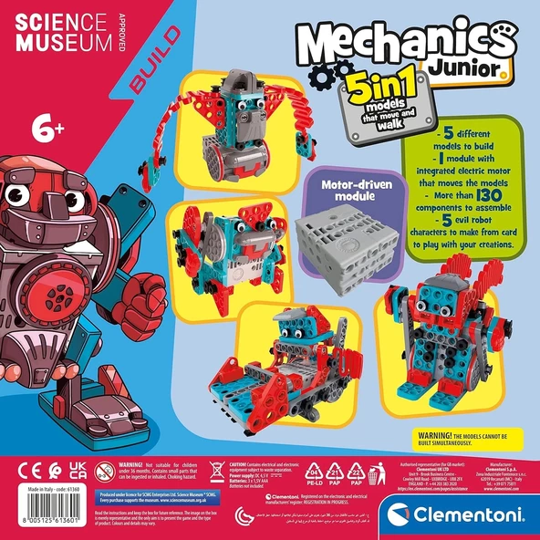 Clementoni Mechanics Junior - Hareketli Robotlar 61360 - 2