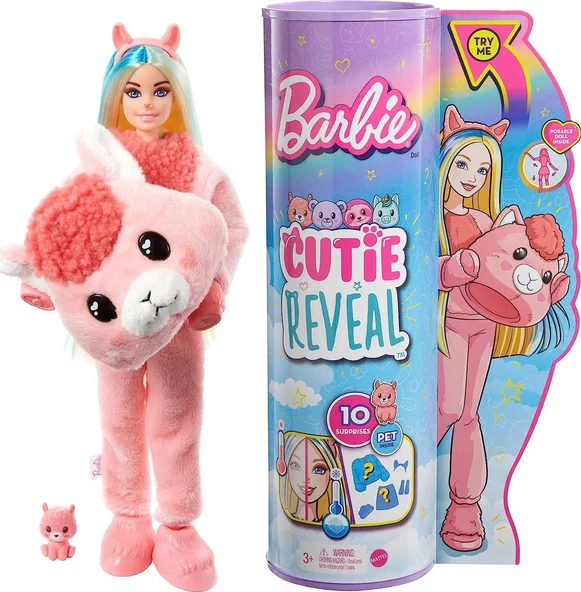Barbie Cutie Reveal Bebekler 2. Seri Parti Laması HJL60