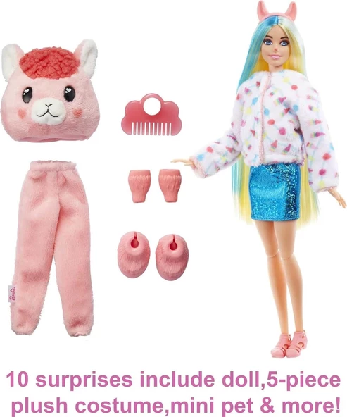 Barbie Cutie Reveal Bebekler 2. Seri Parti Laması HJL60 - 6