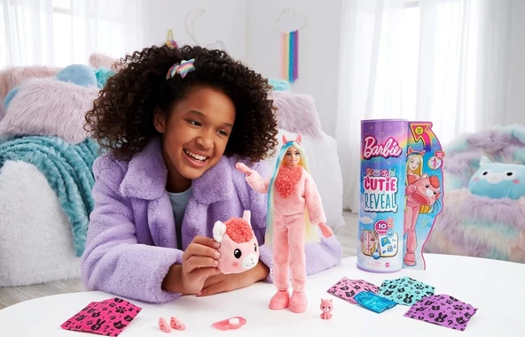 Barbie Cutie Reveal Bebekler 2. Seri Parti Laması HJL60 - 2