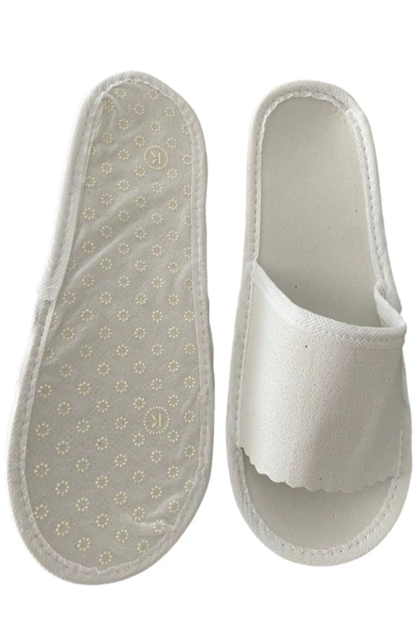 500 Çift Spa Terlik Otel Terlik Biyeli Spa Terliği Kaymaz Tabanlı - Resim 2