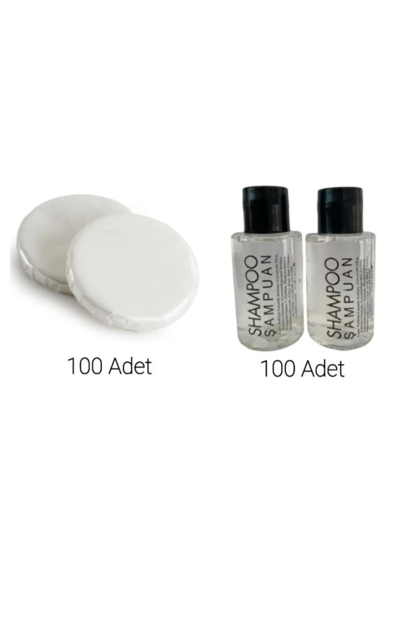 100 Adet Şampuan 100 Adet Pile Sargılı 15 Gr. Sabun Otel Bukleti ürün görseli 1