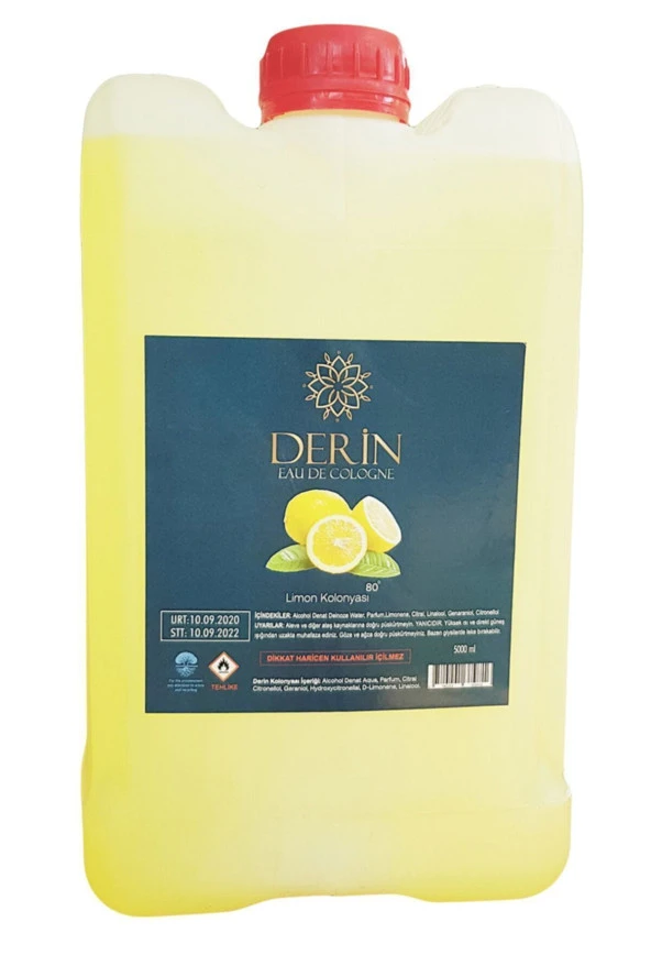 Limon Kolonyası Kolonya 80° 5 Lt Bidon 5 Litre