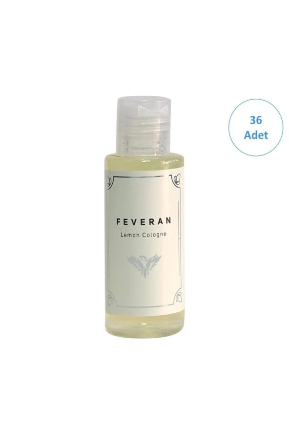 Kolonya 80 Derece Limon 50 Ml. Fliptop Standlı - 36 Adet