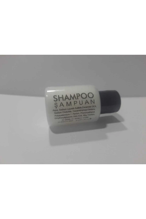 10 ADET ŞAMPUAN(SHAMPOO)  30 ML .BASKILI .OTEL BUKLET MALZEMESİ. SEYAHAT BOY. KULLAN AT.