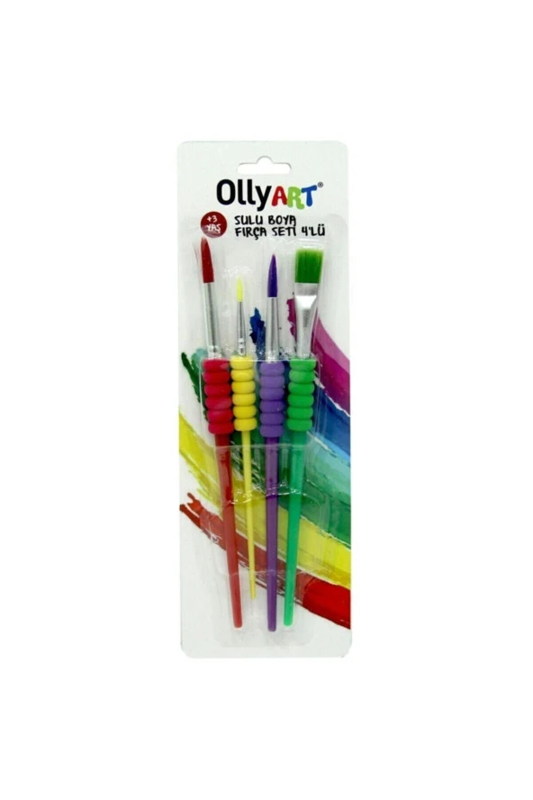Ollyart Sulu Boya Fırça Seti 4'lü - 3