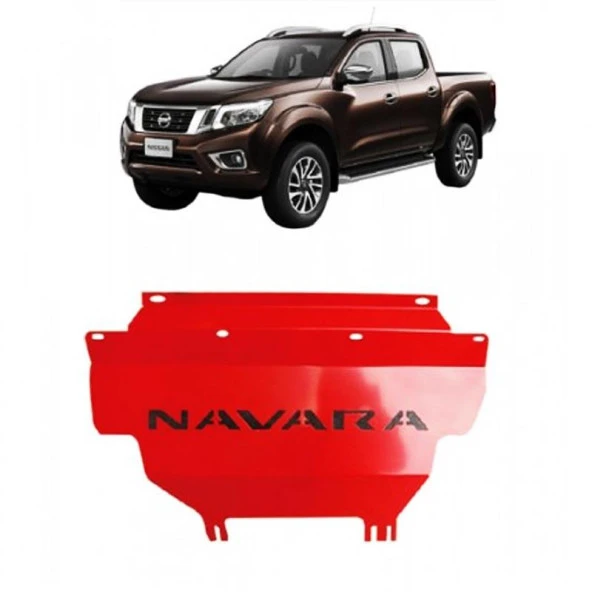 Nissan Navara Np300 Alt Koruma ( Kırmızı Navara Yazılı )