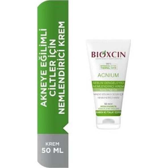 Bioxcin Acnium Sebum Dengeleyici Nemlendirici Krem 50 ml