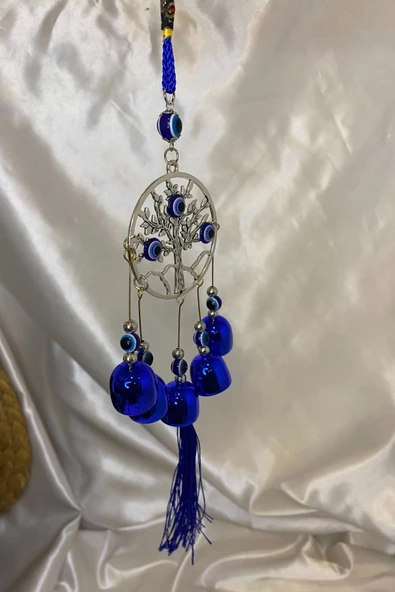 Deprem Zili Çanı Duvar Rüzgar Çanı Zili Feng Shui Ejderha Yılı Koruyucu Hayat Yaşam Ağacı Telkari 5 Çanlı Nazar Boncuğu - Resim 4