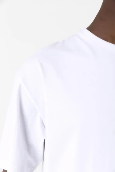 Kırım Tatar Tamga Beyaz Erkek Oversize Tshirt - 8