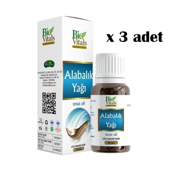 Biovitals Alabalık Yağı 50 ml x 3 Adet - Resim 2