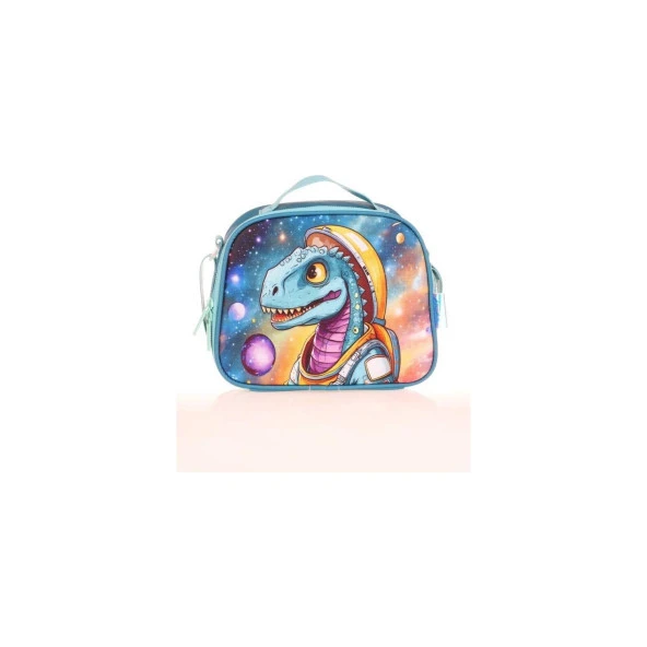Kaukko Kids Beslenme Çantası Layer Dinosaur Isı Yalıtımlı Dinazor Termos Beslenme Çantası