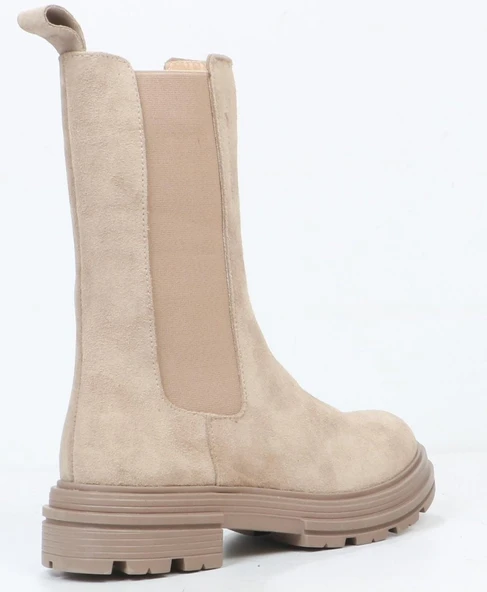 Hammer Jack 455-2335-Z Tapera Hakiki Deri Chelsea Uzun Kadın Bot - Resim 3