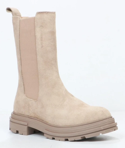 Hammer Jack 455-2335-Z Tapera Hakiki Deri Chelsea Uzun Kadın Bot - Resim 2