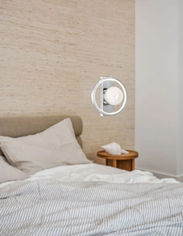 TT Aydınlatma TT069-YUV-KR  Toplu Krom Kaplama 3 Renk Modüllü Ledli Aplik - Resim 2